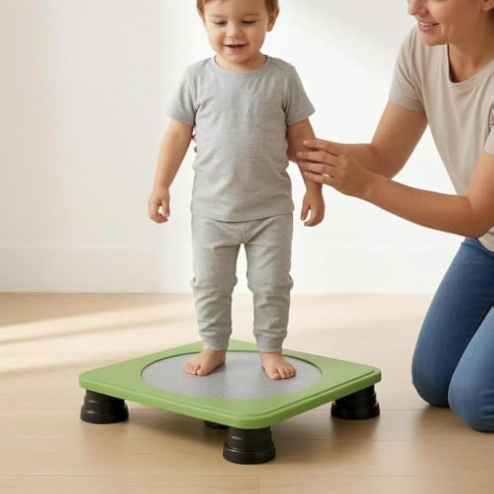 Mini Trampoline with Rounded Corners for Kids